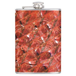 Cantil Abstrato claro vermelho com manchas e estilo torto