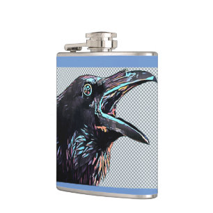 Cantil Abstrato Crow Bird Arte Digital Original