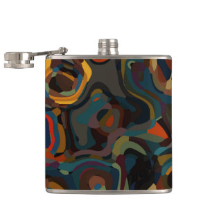 Cantil abstrato de espiral colorido