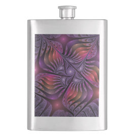Cantil Abstrato de Fantasia Colorida Fractal Roxo