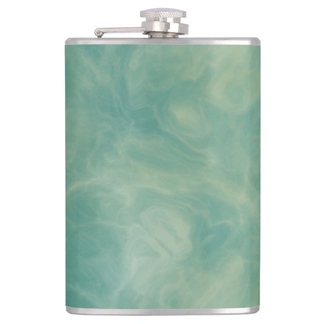 Cantil abstrato de mármore verde (Frente)