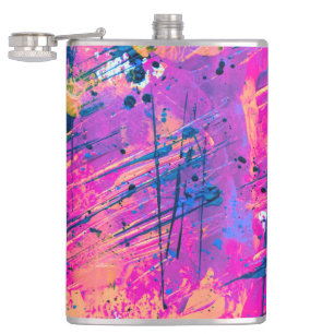 Cantil Abstrato de pintura de sol de verão