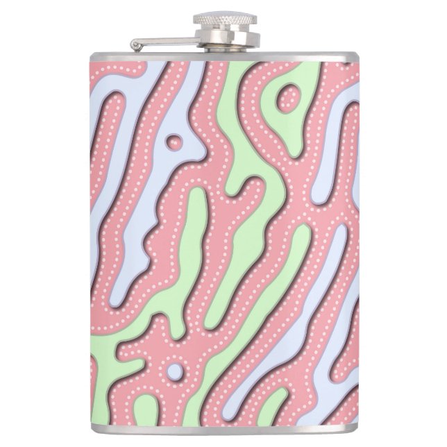 Cantil Abstrato do Pastel Kawaii - Design do Gráfico Colo (Frente)