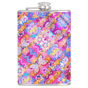 Cantil Abstrato floral mágico colorida