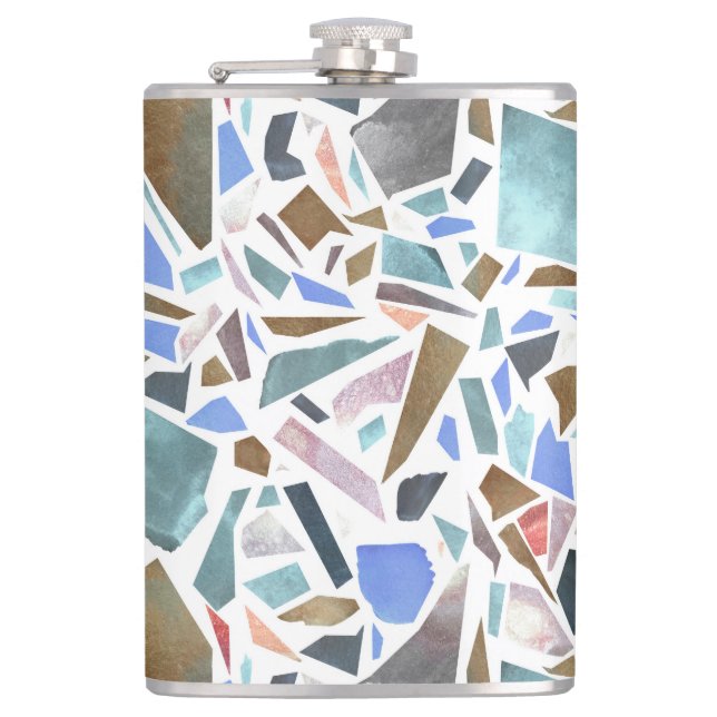 Cantil Abstrato: fundo branco desenhado à mão. (Frente)