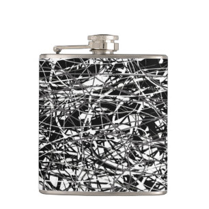 Cantil abstrato preto e branco