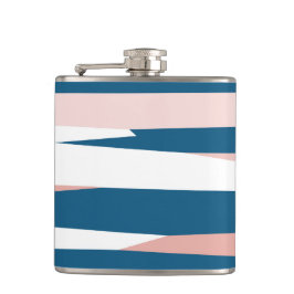 Cantil Abstrato rosa azul e branco