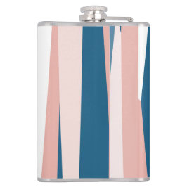 Cantil Abstrato rosa azul e branco