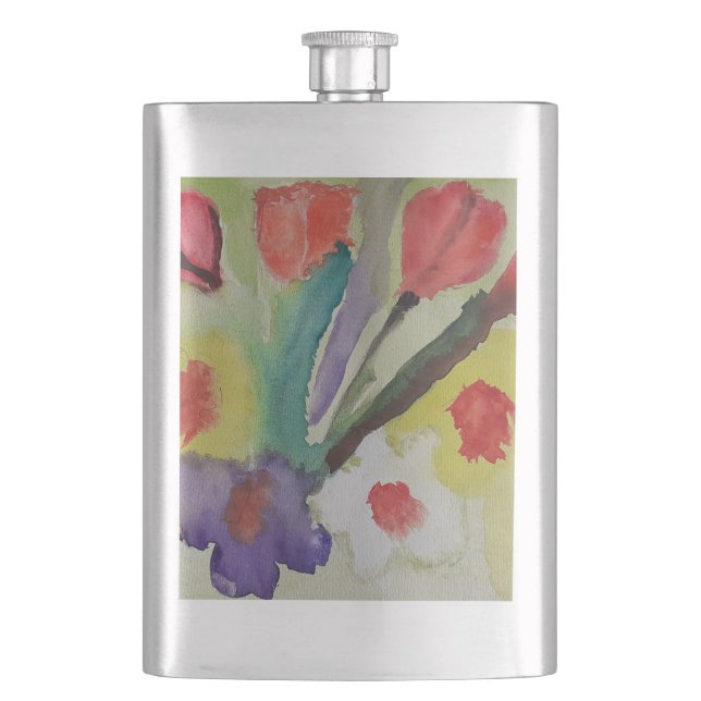 Cantil Abstrato Tulipas e Flores de Mola Clássicas (Frente)
