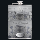 Cantil Açúcar e Ferro do Aniversário do 6<br><div class="desc">Lutando para pensar em algo com açúcar e Ferro para o seu aniversário de casamento de 6? Que tal a minha obra de arte original para um olhar de chique e apelação escrita à mão como este frasco?</div>