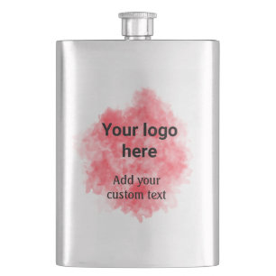 Cantil Adicione seu logotipo texto personalizado aquarela