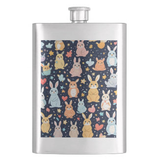 Cantil Adorable Soft Pastel Baby Animal Classic Flask