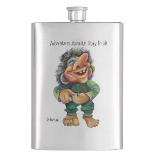 Cantil Adventure aguarda aquarela com Troll em negrito