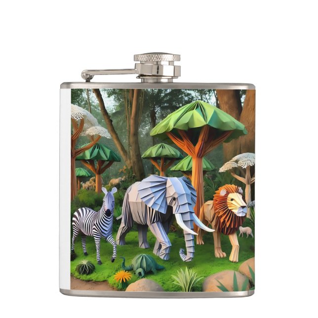 Cantil  African animals in origame (Frente)