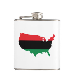 Cantil Afro-americanos - Cores Vermelhas, Pretas e Verde