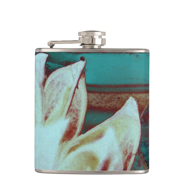 Cantil Água Artística Lilly em Vermelho e Azul (Frente)