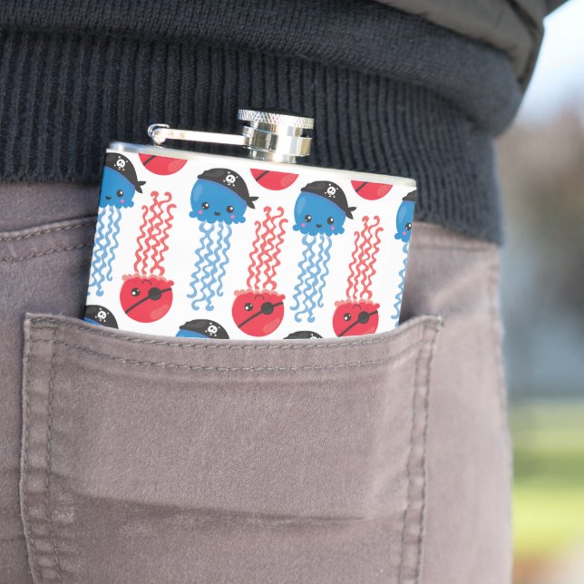 Cantil Água-viva pirata, padrão de água-viva, animais mar (In loco)