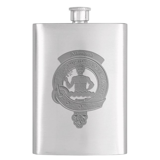 Cantil Aikenhead Clan Crachá Classic Flask (Frente)