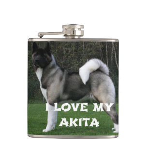 Cantil akita pintado máscara preta amor total c foto