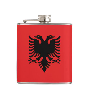 Cantil Albanês Flag & Heart, viagem Albânia/fãs despor