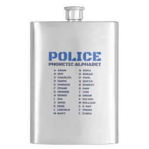 Cantil Alfabeto Prático Policial Telefônico A a Z