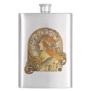 Cantil Alfonse Mucha Zodíaco Arte Nova Mulher