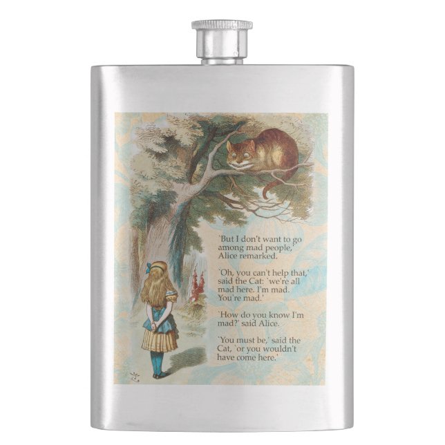 Cantil Alice no País das Maravilhas Cheshire Cat Mad (Frente)