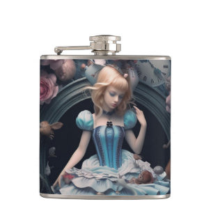 Cantil Alice no Wonderland Hip Flask