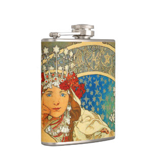 Cantil Alphonse Mucha Art Nouveau Princess Hyacinth