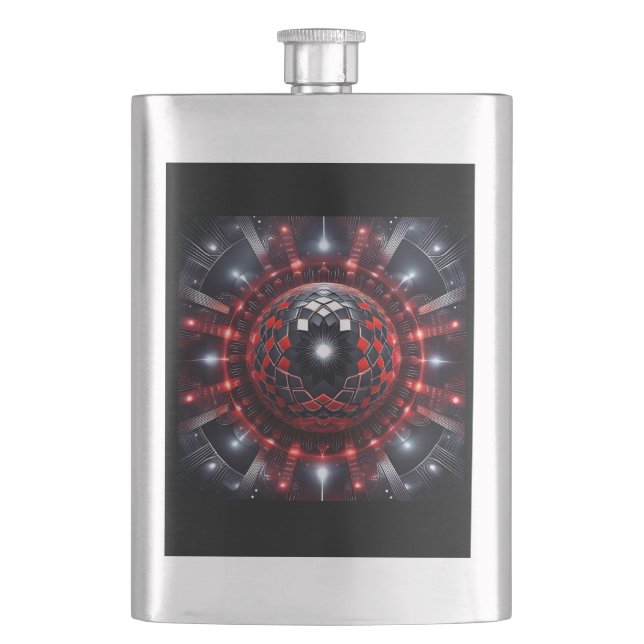 Cantil Amazing Red/Black Checkered Mandelbrot Starbursts (Frente)