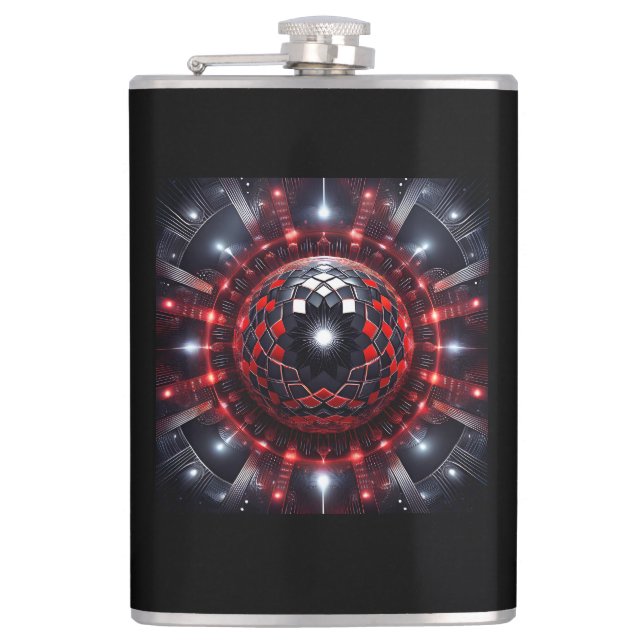 Cantil Amazing Red/Black Checkered Mandelbrot Starbursts (Frente)