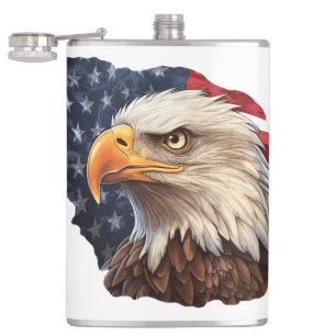 Cantil American Flag Bald Eagle