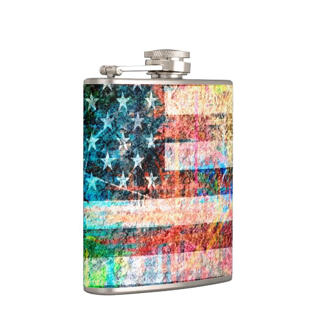 Cantil American Flag Grunge Art #3 (Direita)