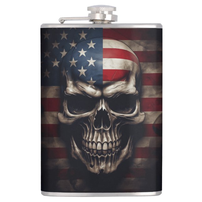 Cantil American Flag Skull (Frente)