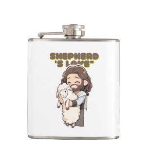 Cantil Amor de Shepherd de Natal com Lamb por Holiday Jo