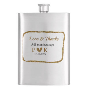 Cantil Amor e agradecimento adicionam nome do casal doura