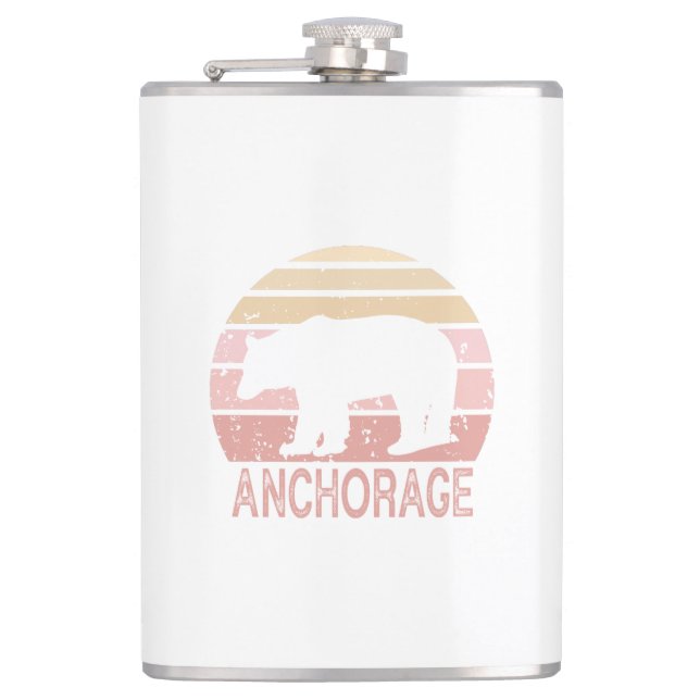 Cantil Anchorage Alaska Retro Bear (Frente)