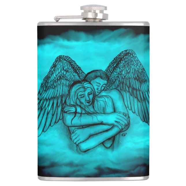 Cantil Angel Eros in Love, design preto e verde (Frente)