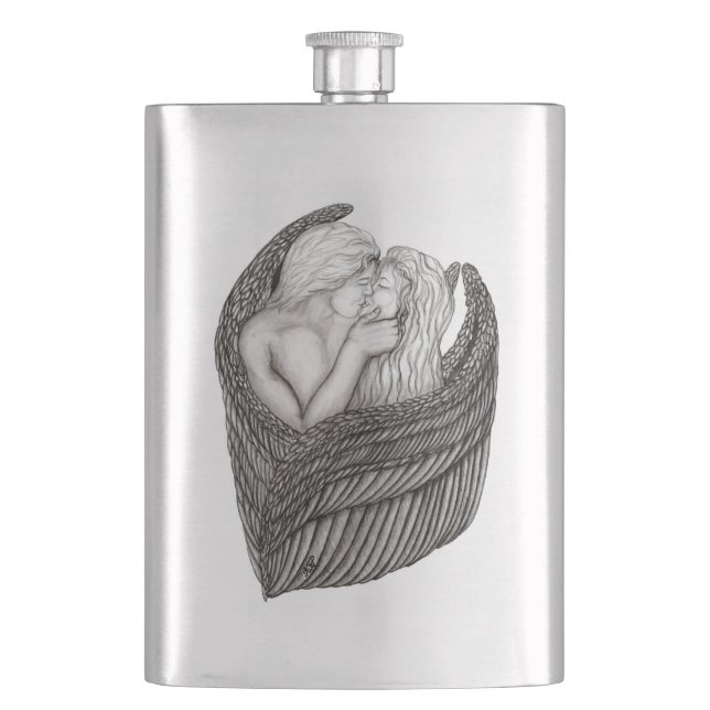Cantil Angels Kissing, Design preto e branco (Frente)
