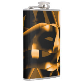 Cantil Ângulo estranho de fitas queimadas, laranja e pret