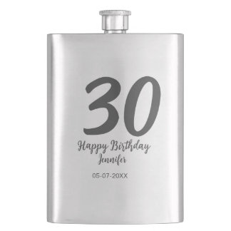 Cantil aniversário de 30 anos adicionar nome data ano ano
