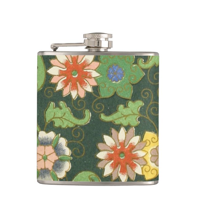 Cantil Antigo Padrão Chinês de Cloisonné: Jade Verde (Frente)