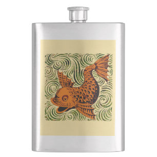 Cantil Antiguidade de Peixe Azulejo Antigo