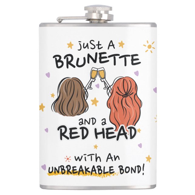 Cantil "Apenas um Brunette e um Cabeça Vermelha" (Frente)