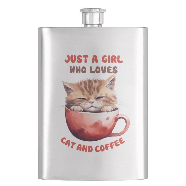 Cantil Apenas uma garota que ama gatos e café (2) (Frente)