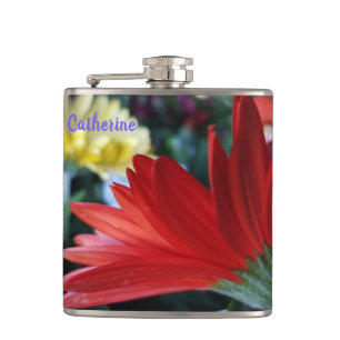 Cantil Aproximação de flores de Gerbera Daisy, vermelho