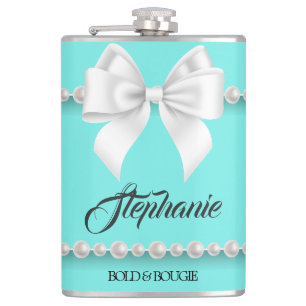 Cantil Aqua Elegant Tiffany Pearls Girly Rico Bougie