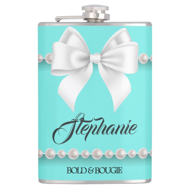 Cantil Aqua Elegant Tiffany Pearls Girly Rico Bougie (Frente)