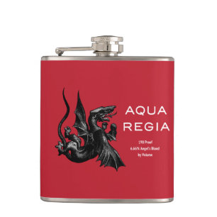 Cantil Aqua Regia Flask - Red Background