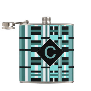 Cantil Aqua & Xadrez preta monogramas
